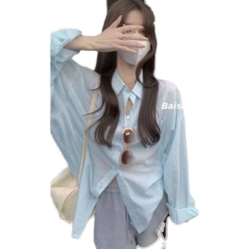 兩色條紋襯衫，韓系oni的私家秘籍~ 白水女 新品9折