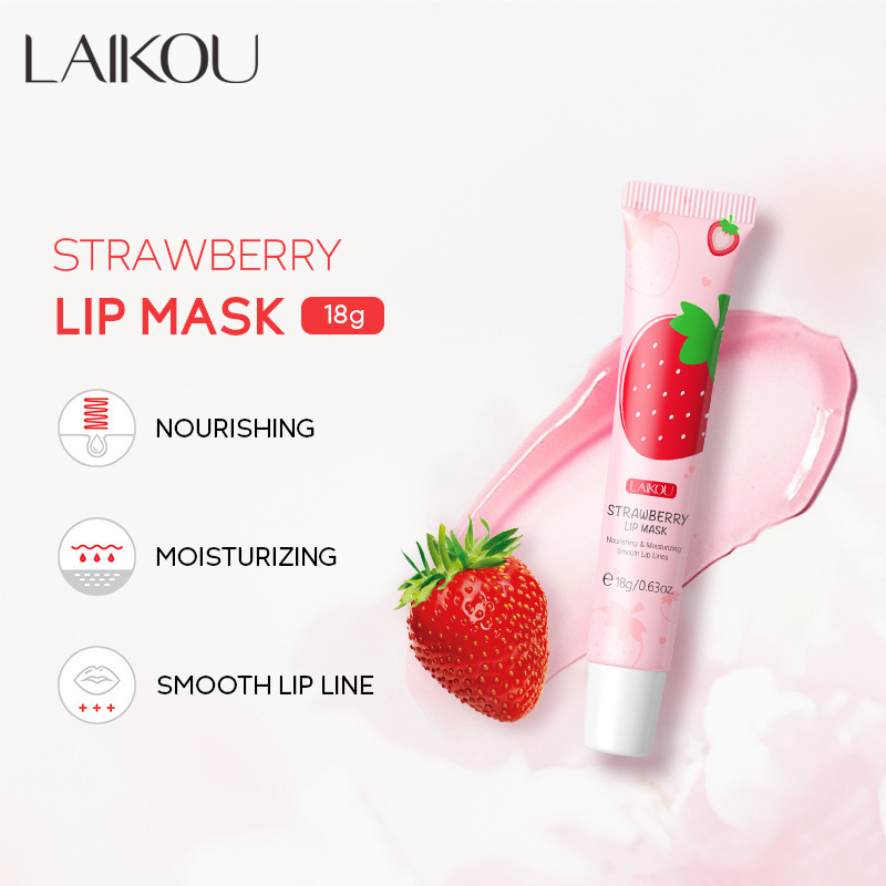 LAIKOU lipstick 18g elastic lips sweet strawberry moisturizing