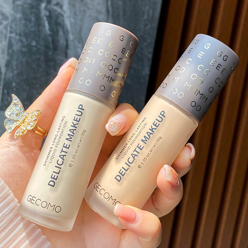 Gemeng shimmer long-lasting makeup liquid foundation moisturizing concealer moisturizing dry skin oily skin affordable bb cream not easy to remove makeup for women