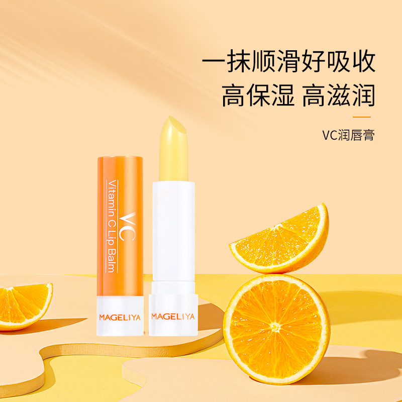 General trade Thailand MAGELIYA Vitamin C lip balm moisturizing and anti-chapped student lipstick base