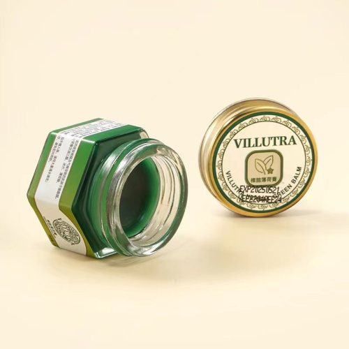 Thailand Villutra Green Grass Cream Grass Anti-itch Cream Portable Anti-Motion Sickness Mint Cooling Green Cream