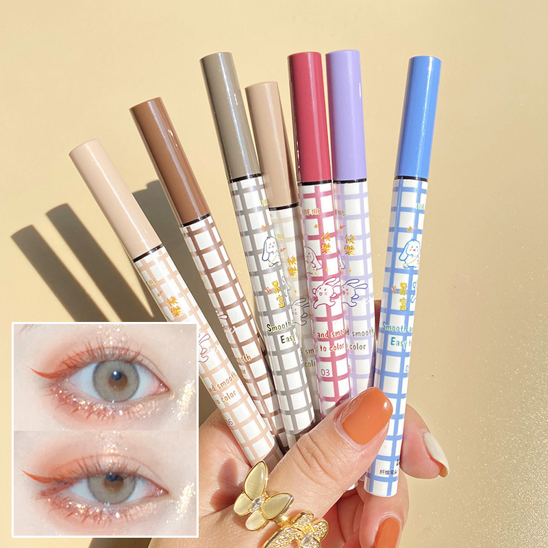 xixi colorful eyeliner ultra-fine brush head waterproof, not easy to smudge, not easy to fade, easy to apply makeup D-444