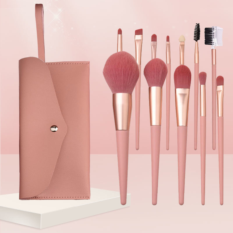 7pcs, 8pcs, 12pcs makeup brush set, soft-bristled powder brush, blush, eye shadow, foundation, eyebrow brush, storage tube, beauty tools