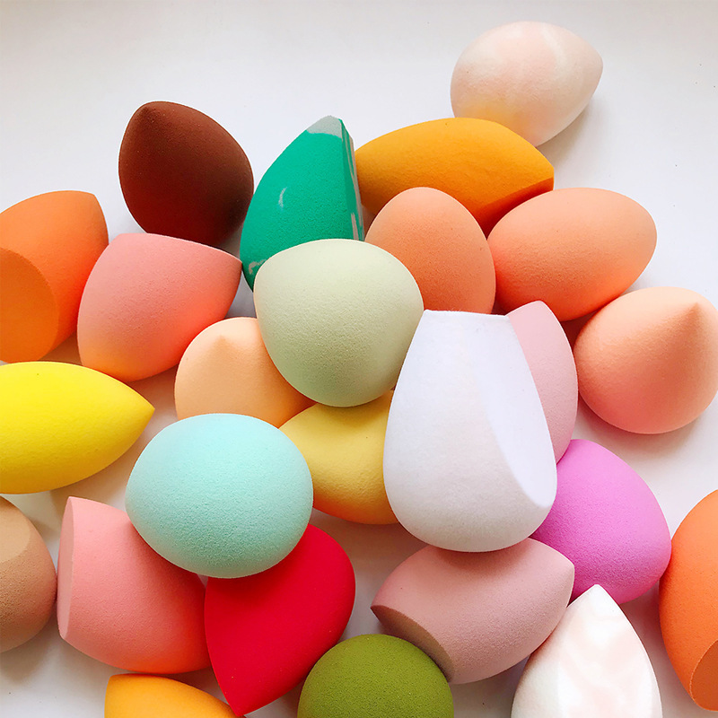 R&T Foreign Trade Beauty Egg Super Soft No-Eating Makeup Powder Puff Sponge Egg Wet and Dry Use Micro-Blemish Makeup Tool