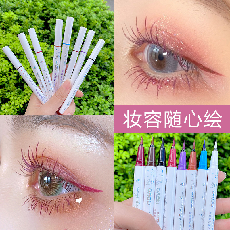 NOVO5375 Xpress Color Eyeliner Ultra-fine tip, long-lasting, waterproof, not easy to fade and smudge, internet celebrity model