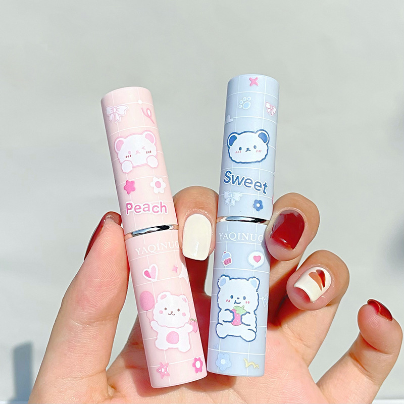 Yakino Cute Bear Yingrun Moisturizing Lip Balm Hydrating, moisturizing, anti-drying, repairing, non-greasy lip care