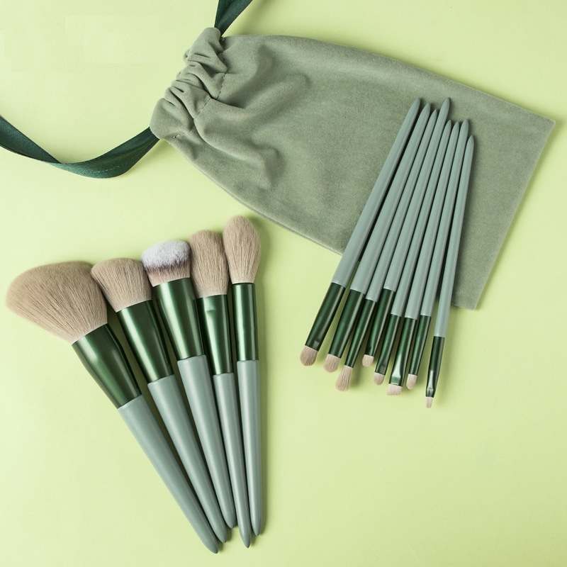 Sijiqing 13-piece makeup brush set, ultra-soft, quick-drying, blush and eyeshadow brushes, Cangzhou beauty tool set