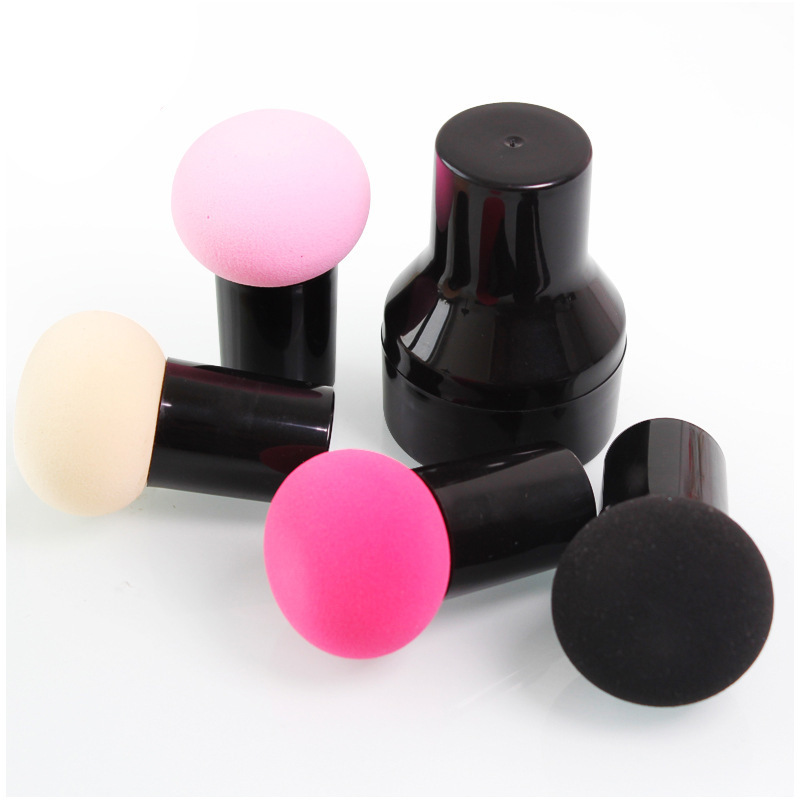 Mushroom Head Air Cushion Powder Puff Round Head Mushroom Powder Puff Does Not Eat Powder Beauty Egg Storage Concealer Brush