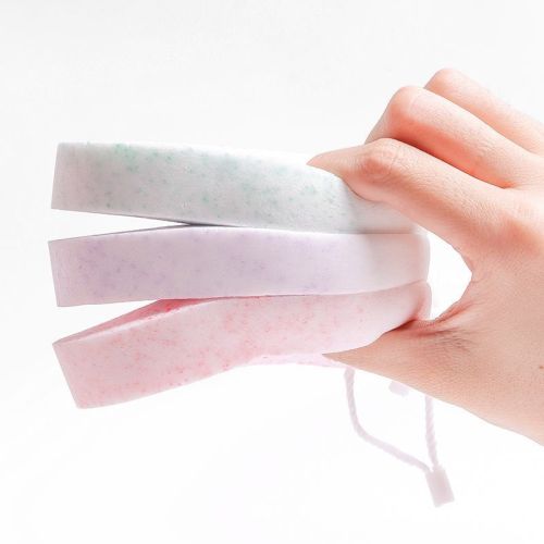 Enlarged and thickened facial cleansing sponge for women's face, delicate and soft cotton face wash and wipe face for deep cleaning