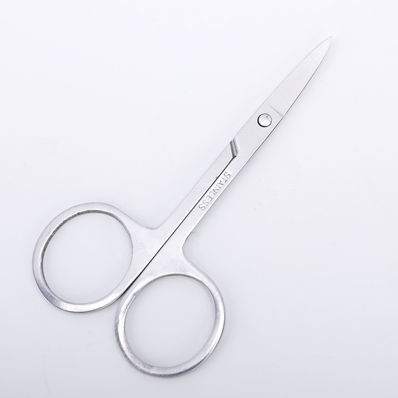 Jili sharp stainless steel beauty scissors eyebrow trimming double eyelid false eyelash scissors small makeup eyebrow trimming scissors