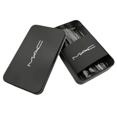 12 tin box makeup brush set, portable soft-bristle eye shadow brush, blush brush, contour brush, complete set of makeup tools