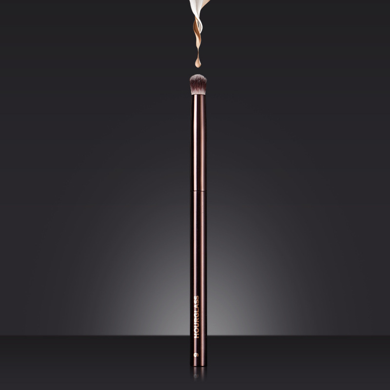 HG9 makeup round head dizzy dyeing artificial fiber aluminum tube beauty makeup tools Cangzhou makeup brush