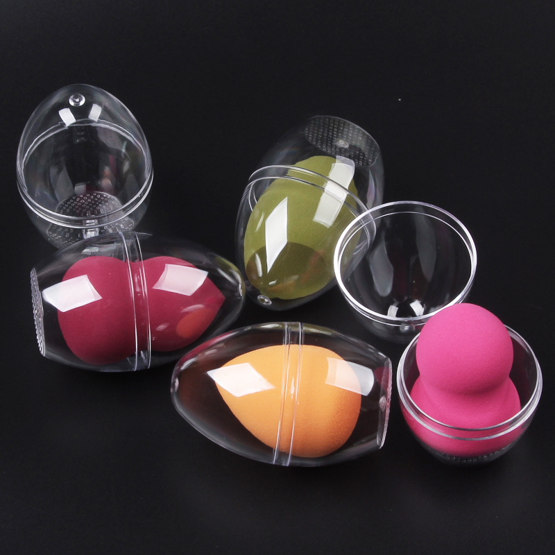 Beauty egg gourd water drop puff dry and wet dual-use beauty tool BB makeup egg box