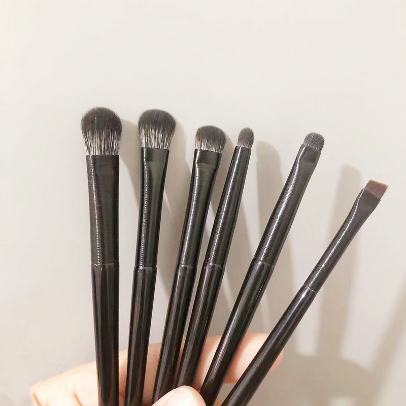 Soft-bristled eyeshadow brush 6-piece set eye makeup blending silkworm eyeliner blade eye details small makeup brush