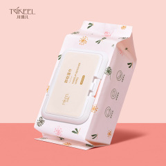 Chuanqi'er 120 pieces aloe vera makeup remover wipes disposable deep cleansing makeup remover cotton wipes face lip eye makeup portable