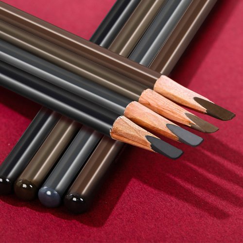 Sharpened hard-core eyebrow pencil, waterproof, sweat-proof, long-lasting color, not easy to smudge and not fade, makeup artist's special eyebrow pencil