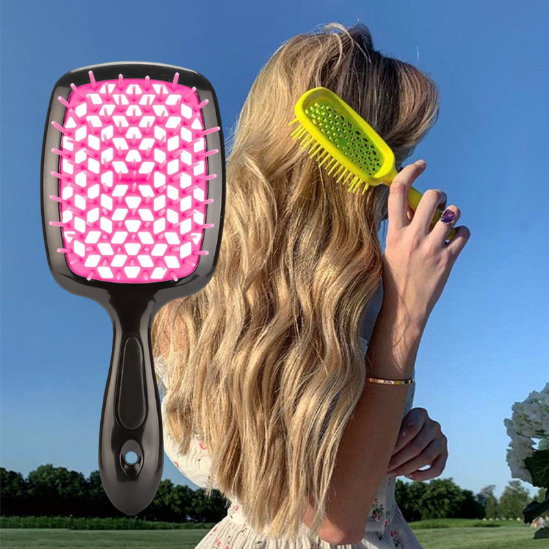Upgraded hollow-type cleaning design air cushion comb for women's long hair special air bag massage comb home combing comb