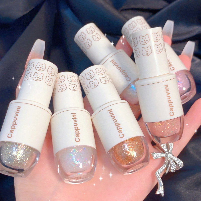 Capoovini Starry Eyeshadow Liquid Ultra-Sparkling Sparkling Sparkling Easy-to-Blend Pearlescent Highlight Liquid Silkworm Brightening