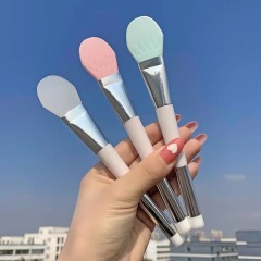 Double-headed silicone soft mask brush makeup brush mud mask special facial cleansing mask brush