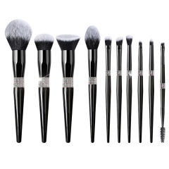 Bright Queen Series Makeup Brush Foundation Brush Bright Black Series Makeup Set Brush Makeup