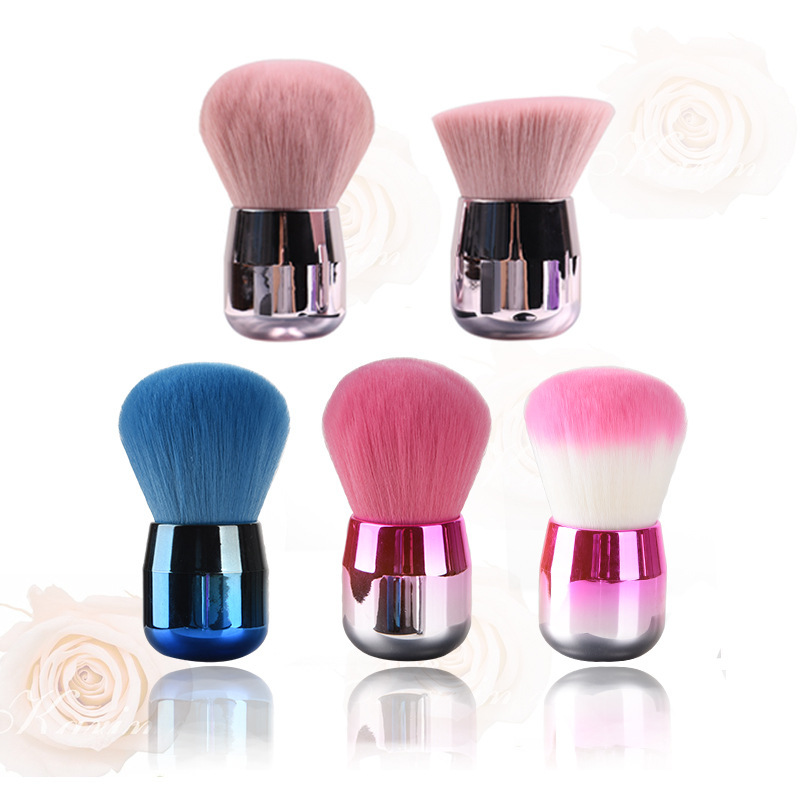 Mushroom head makeup brush pink small mushroom head powder brush large single blush refresh makeup beauty tool