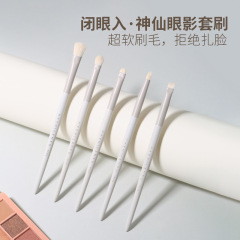 5 eyeshadow brush set makeup brush details lying silkworm eyeliner brush tapered highlight brush beauty tool