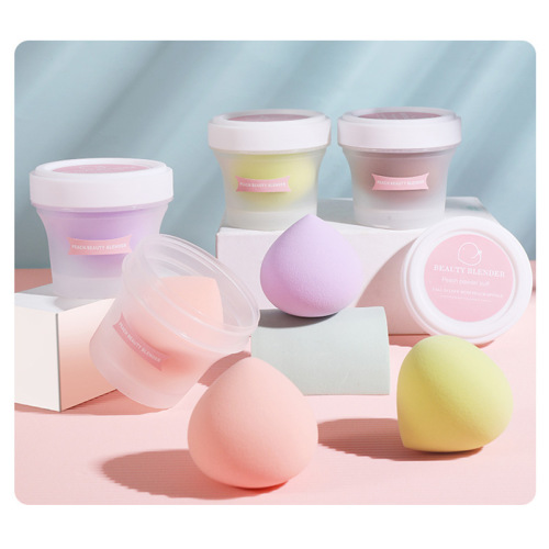 Peach beauty egg does not eat powder fruit sponge makeup puff box box soaked in water to enlarge non-latex peach
