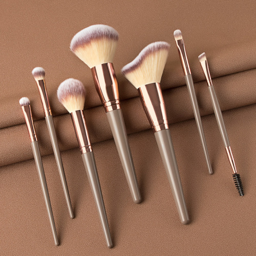 15 pieces giant makeup brush set, champagne gold, 7 pieces, 10 pieces, 15 pieces champagne gold makeup brushes