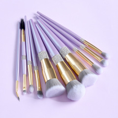 14 Lilac Purple Makeup Brush Set Makeup Brush Storage Bucket Amazon