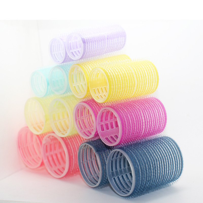 Self-adhesive hair curling iron curling perm hair bar shirt hair core fluffy hair curling Velcro hair barrel hairdressing tool