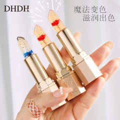 DHDH petal jelly temperature-changing flower lipstick non-stick cup long-lasting non-fading moisturizing color-changing lip balm for women