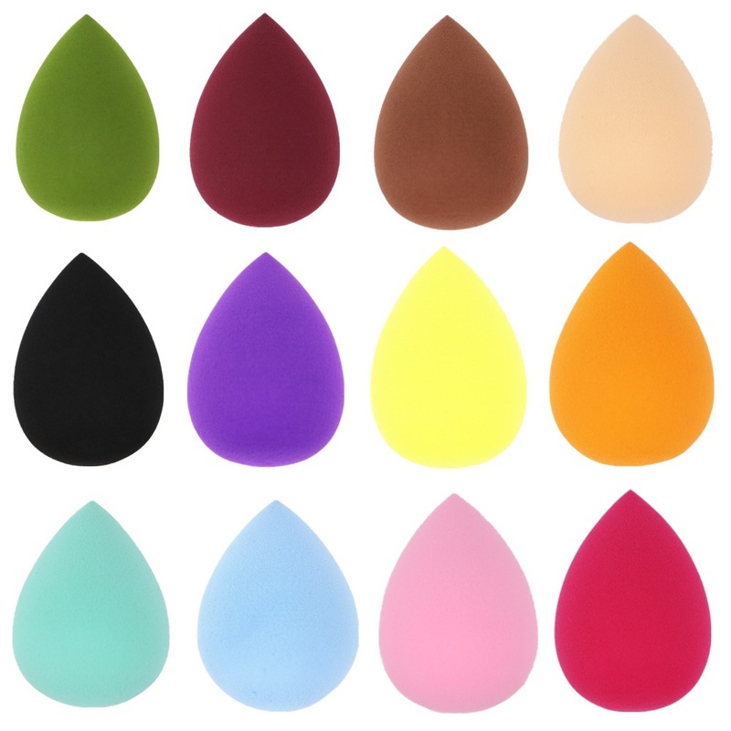 Water drop gourd diagonally cut beauty egg, non-latex super soft makeup sponge and puff that becomes larger when soaked in water