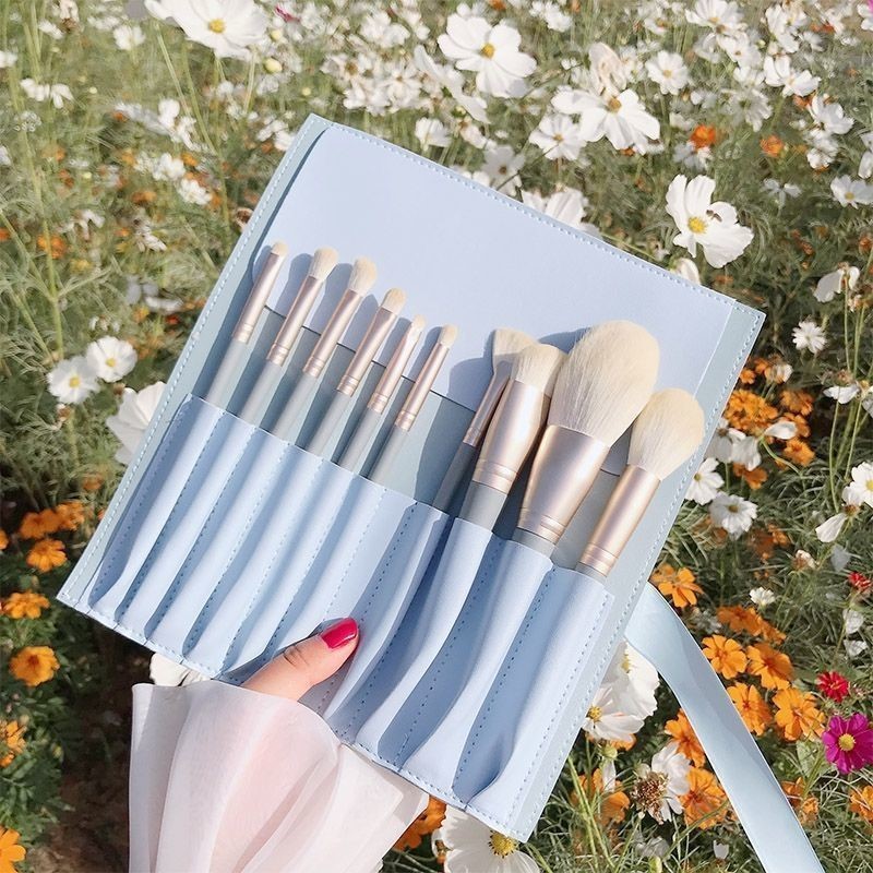 10 makeup brushes, makeup brush set, loose powder brush, soft bristled quick-drying beauty tools for beginners