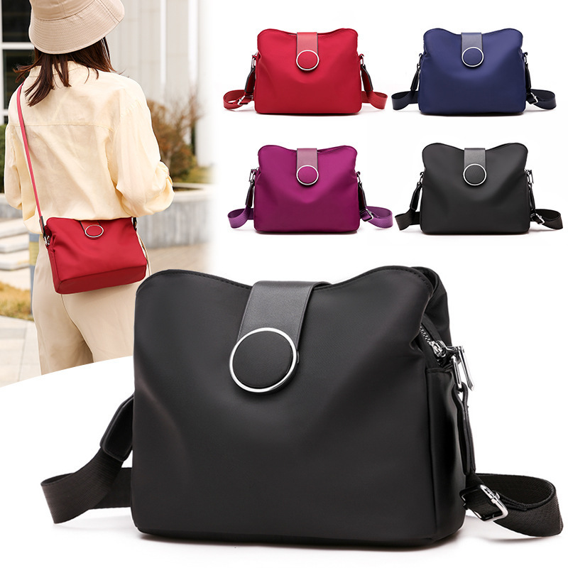 2020 multi-layer storage nylon cloth single shoulder crossbody bag women's bag autumn and winter new cross-body small bag women's Oxford cloth bag