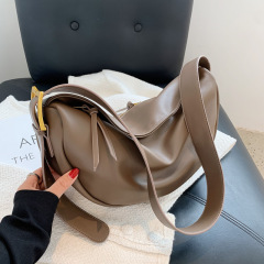 Women's simple large-capacity bag women's autumn and winter new trendy one-shoulder crossbody bag ins casual dumpling bag
