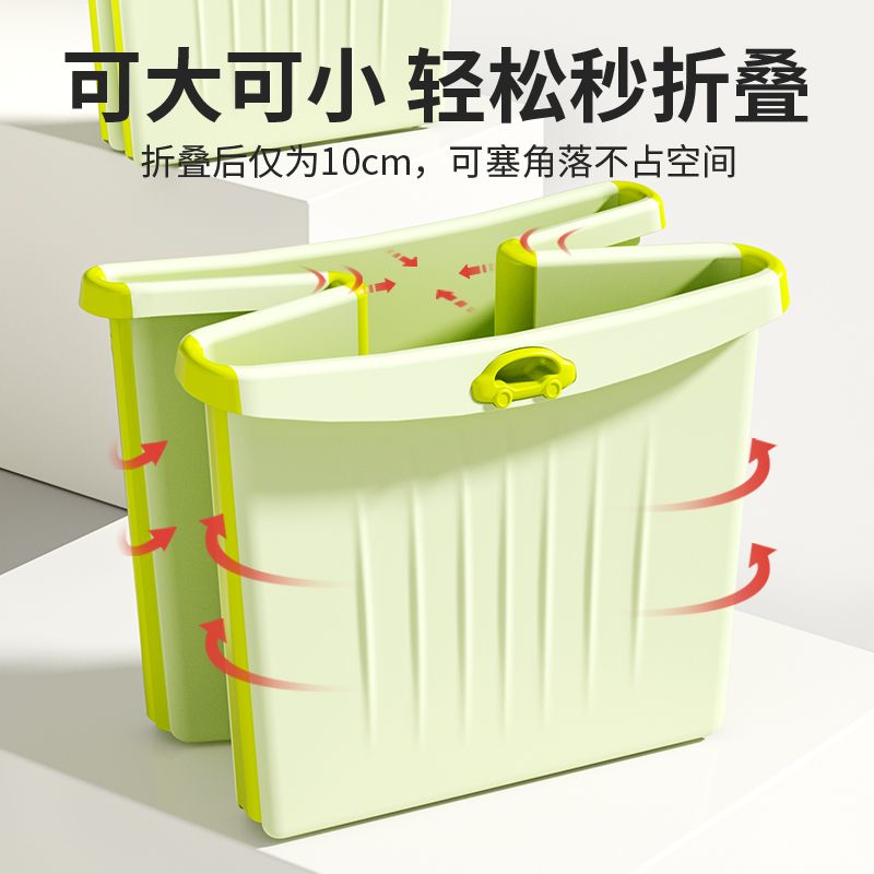 Children's bath bucket baby baby swimming bucket installation-free bath bucket foldable sitting and lying home large bathtub