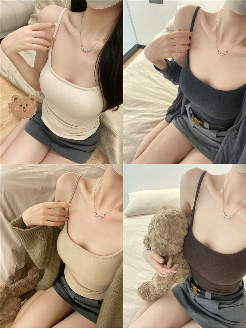 Design sense, universal base, superior external expansion, chest strap and chest pad, removable brushed camisole, worn outside and inside