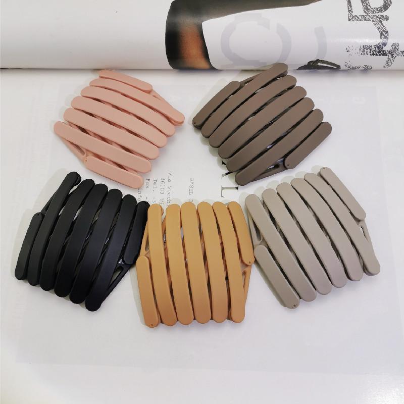 Japan and South Korea's new retractable headband, portable folding outer hairpin, convenient for travel, toothed anti-slip headband