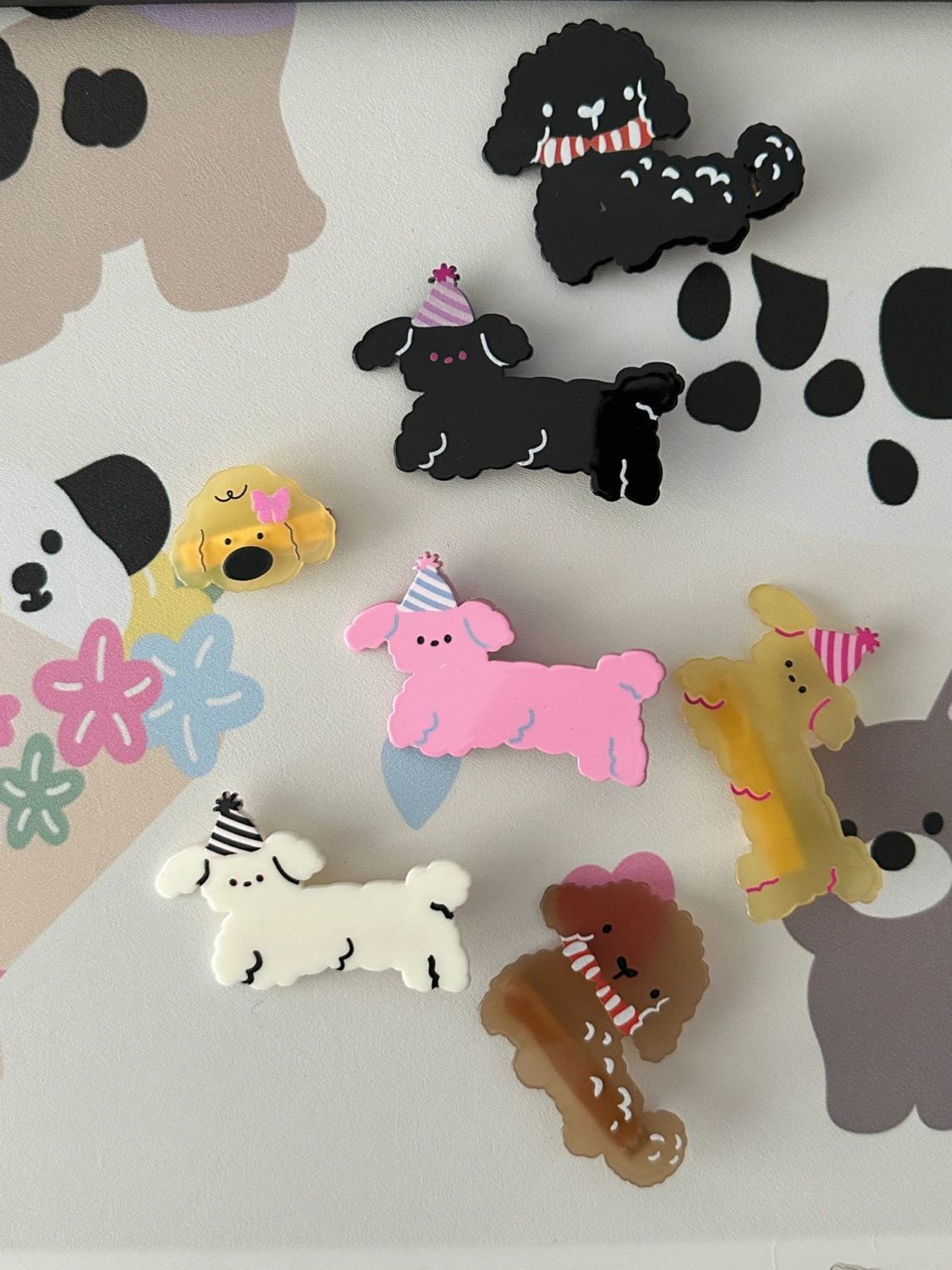 Wangwang Paradise ~ Korean cute dog cartoon side clip simple girly style bangs side clip student hair accessories