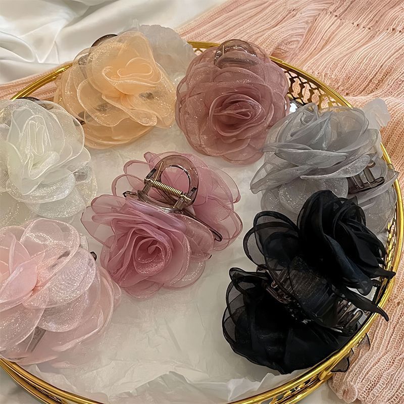 Live up to the spring glory~Flower hair clip for women with hair on the back of the head, hair clip for women, high-end temperament, shark clip headwear ins