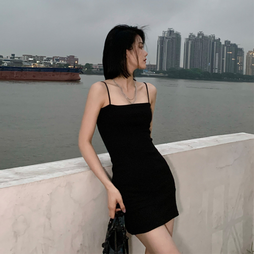 Suspender dress 2024 new style women's spring and summer slim inner bottoming short sexy nightclub hip skirt