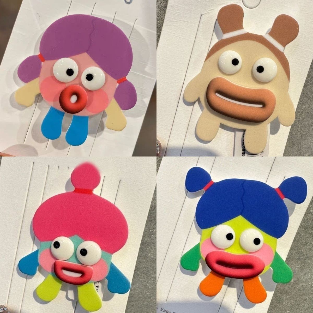 Sanfu Ugly Doll Duck Clip Weird Big Mouth Baby Hair Clip Sausage Mouth Big Eyes Broken Hair Clip Hairpin Dopamine Hair Accessory