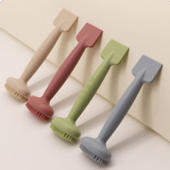 Double-headed mask brush silicone face wash brush mud mask special scraper smear beauty salon facial cleansing brush cleaning tool