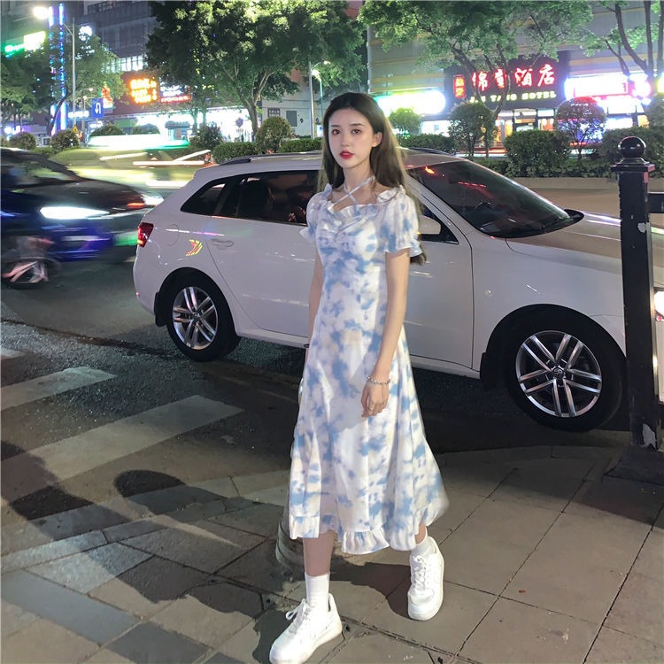 法式復古小眾甜美長裙夏季2024年新款初戀裙子早春氣質連衣裙女裝