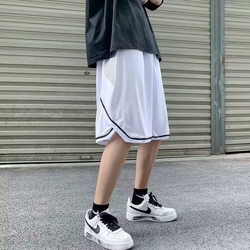 Basketball sweatpants men's 2024 summer new casual five-point pants students Korean style loose shorts