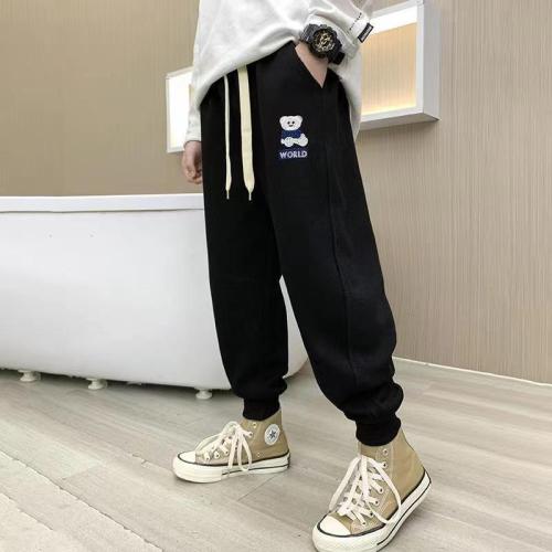 Children's Spring Sports Pants Children's Pants Spring and Autumn Boys and Girls Casual Sports Pants for Small and Medium-sized Children's Pants for Boys