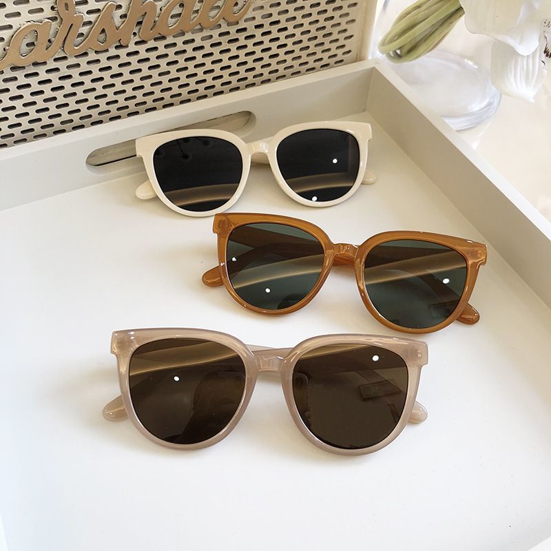Go to a windy place Xu Hongdou Liu Yifei's same style sunglasses women's winter high-end brown sunglasses