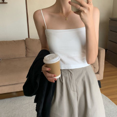 Actual shot and real price new solid color suspender tube top, versatile bottoming, no steel ring with breast pads