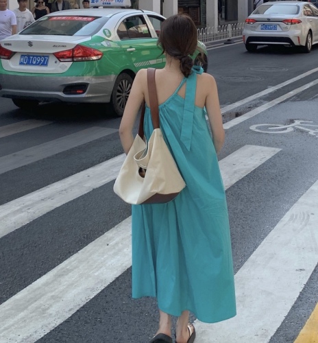 Actual shot and real price Korean style ins style summer sleeveless street style goddess style niche dress