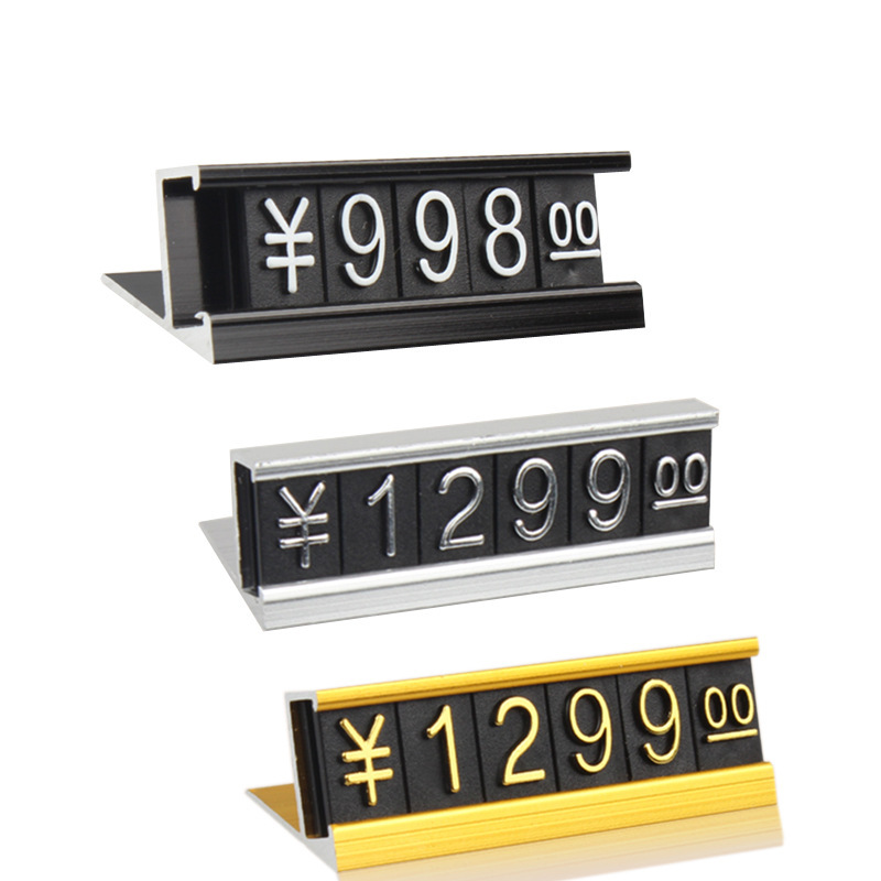 L-shaped metal price tag price tag customized mobile phone product display price tag aluminum alloy price tag wholesale